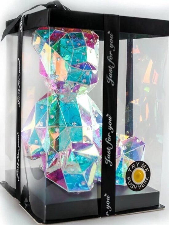 Other - LED Teddy Bear Hologram Night Light Table Lamp with Gift Box, USB Powered